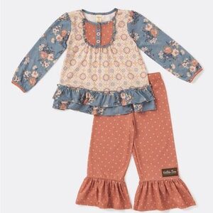 Matilda Jane Just Imagine Celina Girls Big Ruffle PJs Size 12 - worn once